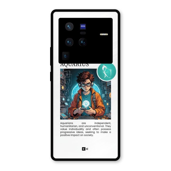 Admire Aquarius Metal Back Case for Vivo X80 Pro