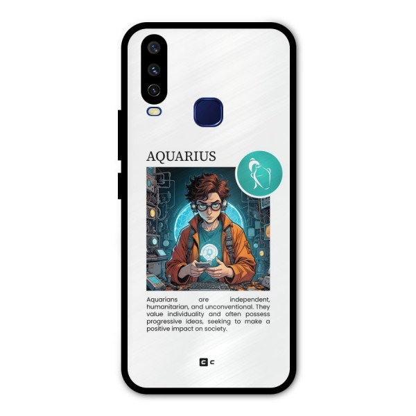 Admire Aquarius Metal Back Case for Vivo Y15