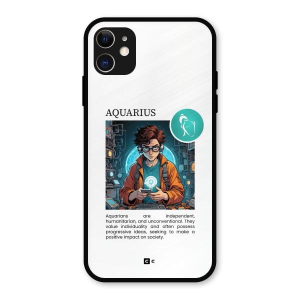Admire Aquarius Metal Back Case for iPhone 11