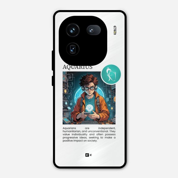 Admire Aquarius Metal Back Case for iQOO 12