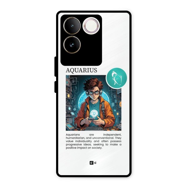 Admire Aquarius Metal Back Case for iQOO Z7 Pro