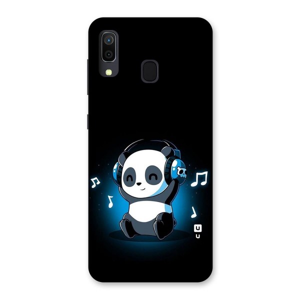 Adorable Panda Enjoying Music Back Case for Galaxy A20