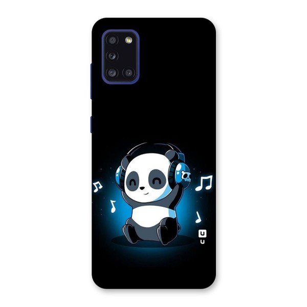 Adorable Panda Enjoying Music Back Case for Galaxy A31
