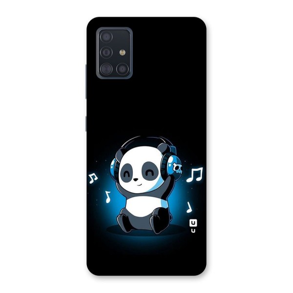 Adorable Panda Enjoying Music Back Case for Galaxy A51