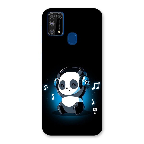 Adorable Panda Enjoying Music Back Case for Galaxy M31