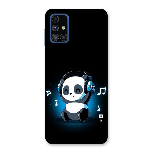 Adorable Panda Enjoying Music Back Case for Galaxy M51