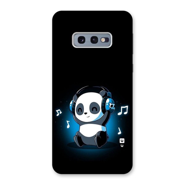 Adorable Panda Enjoying Music Back Case for Galaxy S10e