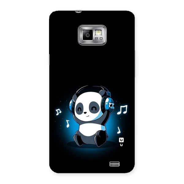 Adorable Panda Enjoying Music Back Case for Galaxy S2