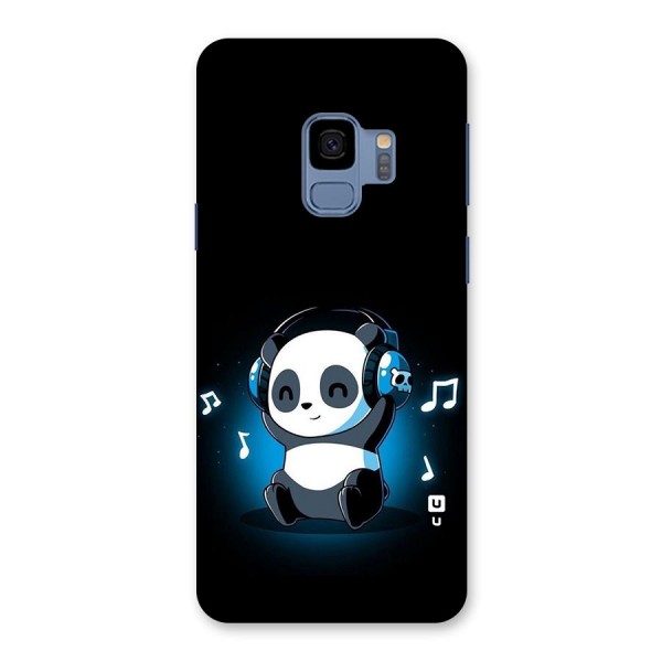 Adorable Panda Enjoying Music Back Case for Galaxy S9