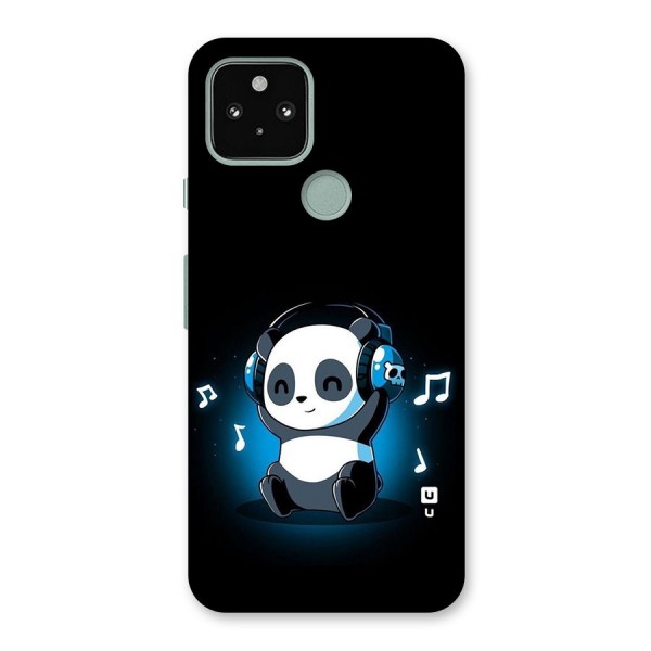 Adorable Panda Enjoying Music Back Case for Google Pixel 5