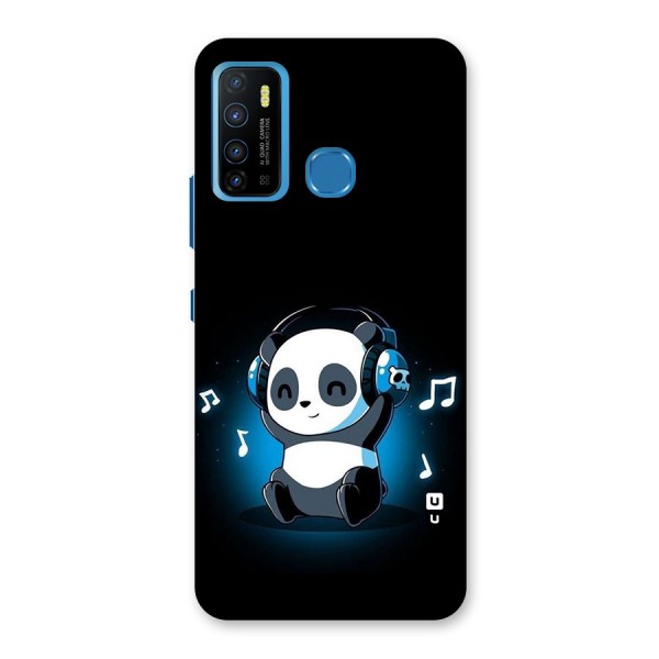 Adorable Panda Enjoying Music Back Case for Infinix Hot 9