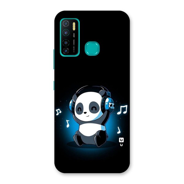 Adorable Panda Enjoying Music Back Case for Infinix Hot 9 Pro