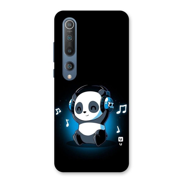 Adorable Panda Enjoying Music Back Case for Mi 10
