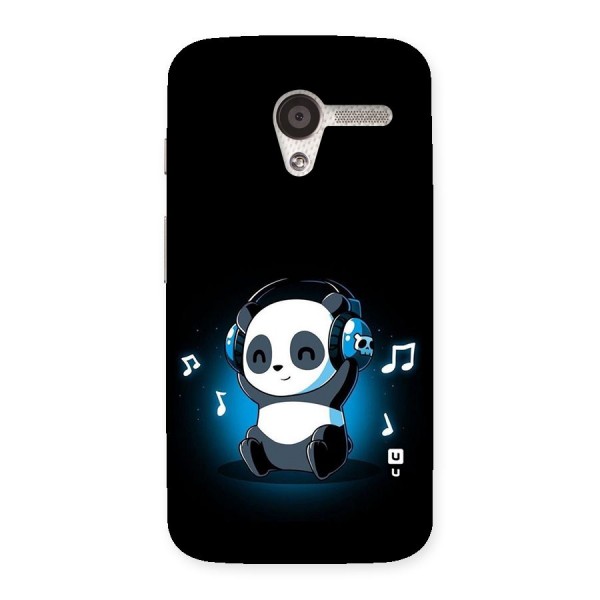Adorable Panda Enjoying Music Back Case for Moto X