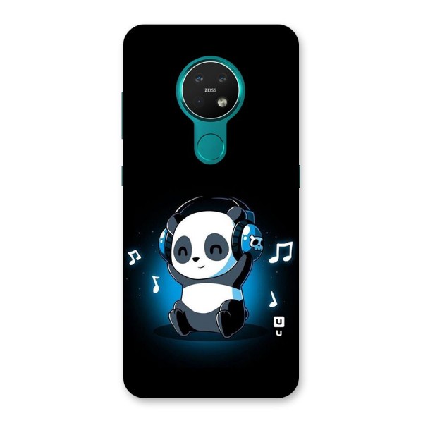 Adorable Panda Enjoying Music Back Case for Nokia 7.2
