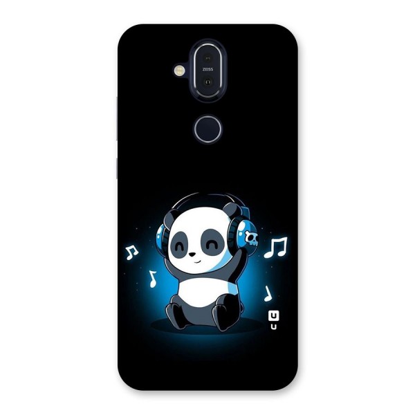 Adorable Panda Enjoying Music Back Case for Nokia 8.1