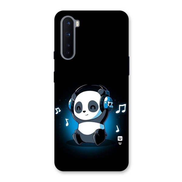 Adorable Panda Enjoying Music Back Case for OnePlus Nord