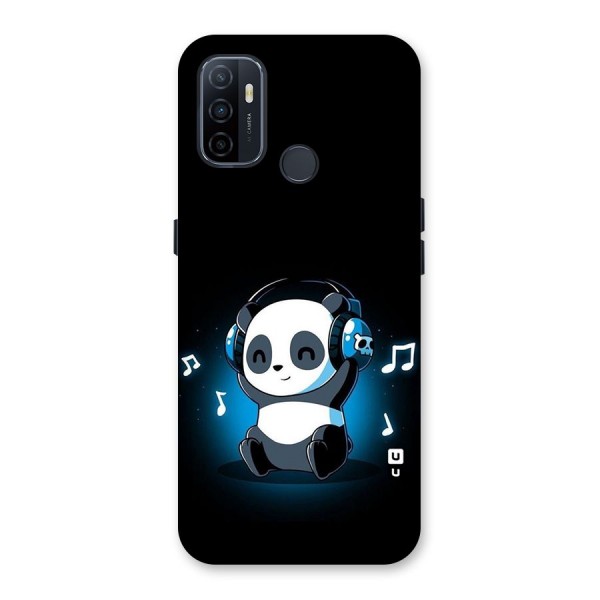 Adorable Panda Enjoying Music Back Case for Oppo A33 (2020)