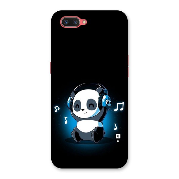 Adorable Panda Enjoying Music Back Case for Oppo A3s