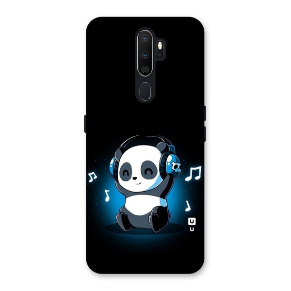 Adorable Panda Enjoying Music Back Case for Oppo A5 (2020)