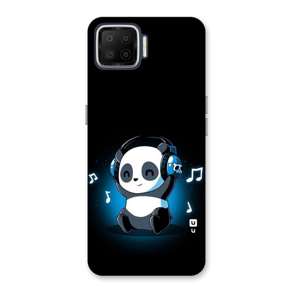 Adorable Panda Enjoying Music Back Case for Oppo F17