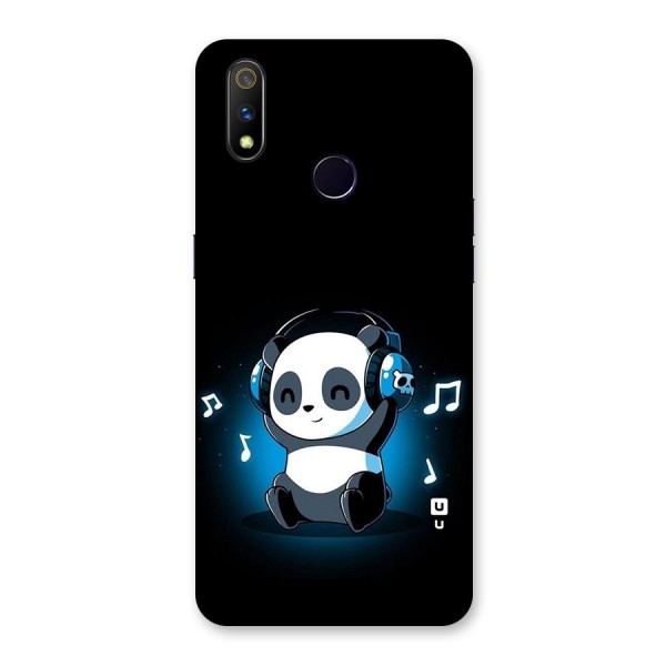 Adorable Panda Enjoying Music Back Case for Realme 3 Pro