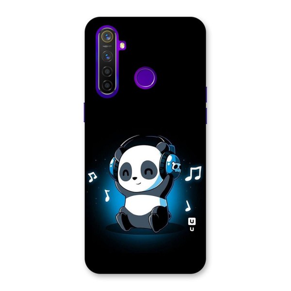 Adorable Panda Enjoying Music Back Case for Realme 5 Pro
