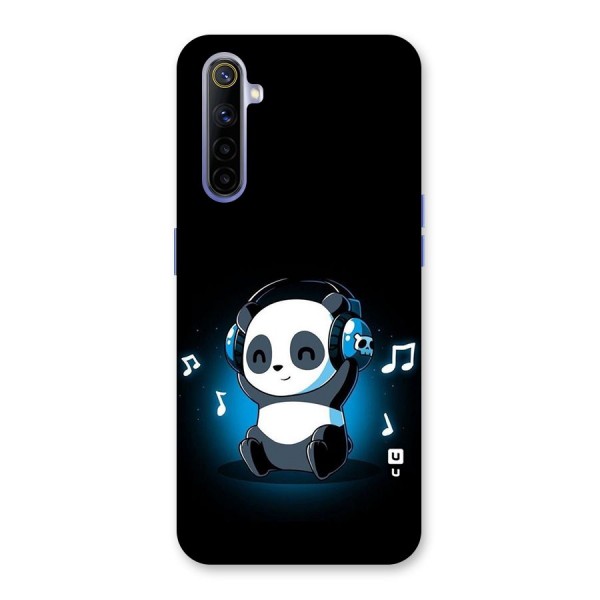 Adorable Panda Enjoying Music Back Case for Realme 6