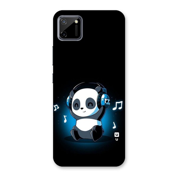 Adorable Panda Enjoying Music Back Case for Realme C11