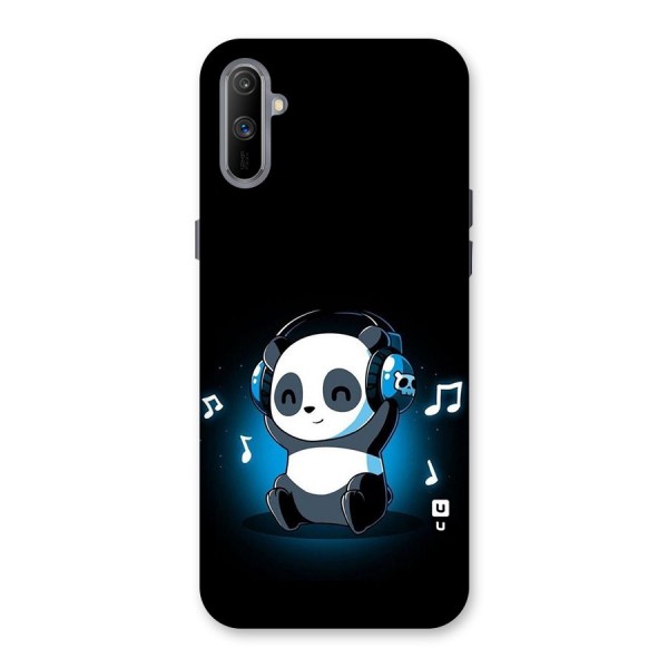 Adorable Panda Enjoying Music Back Case for Realme C3
