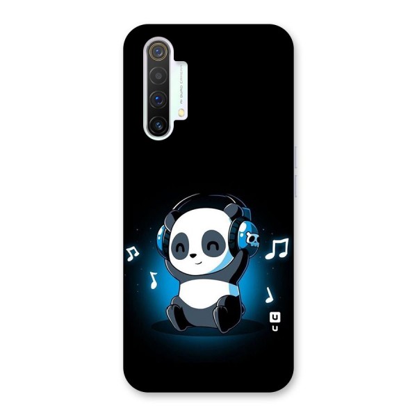 Adorable Panda Enjoying Music Back Case for Realme X3