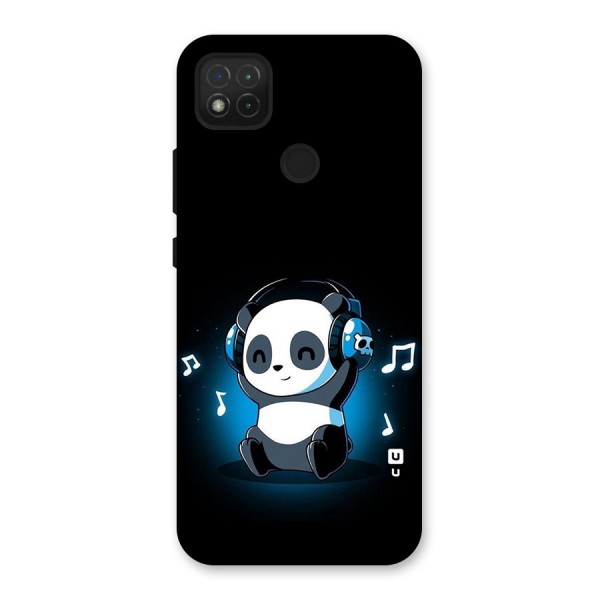 Adorable Panda Enjoying Music Back Case for Redmi 9C
