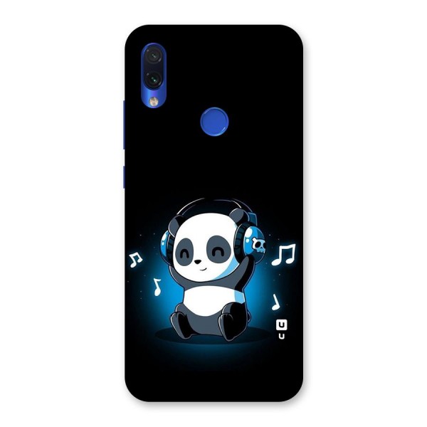 Adorable Panda Enjoying Music Back Case for Redmi Note 7
