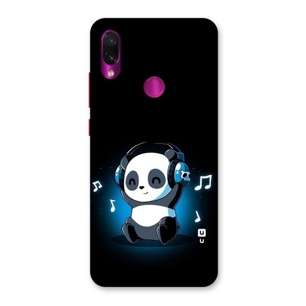 Adorable Panda Enjoying Music Back Case for Redmi Note 7 Pro
