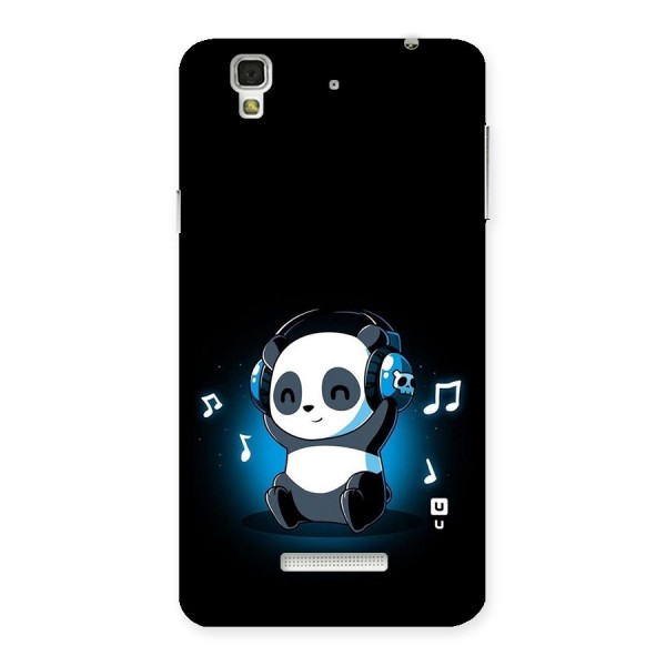 Adorable Panda Enjoying Music Back Case for Yu Yureka