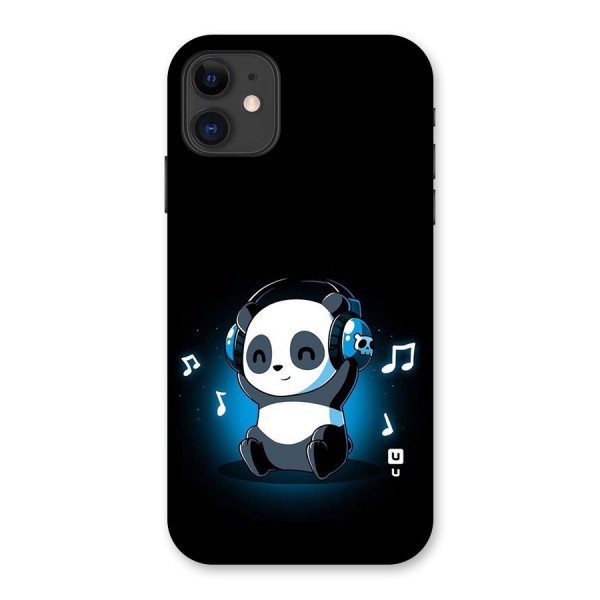 Adorable Panda Enjoying Music Back Case for iPhone 11