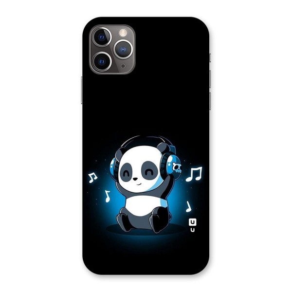 Adorable Panda Enjoying Music Back Case for iPhone 11 Pro Max