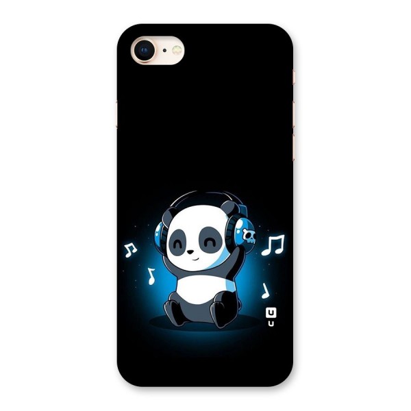 Adorable Panda Enjoying Music Back Case for iPhone 8