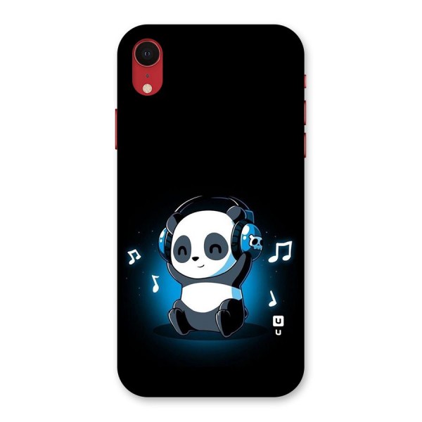 Adorable Panda Enjoying Music Back Case for iPhone XR