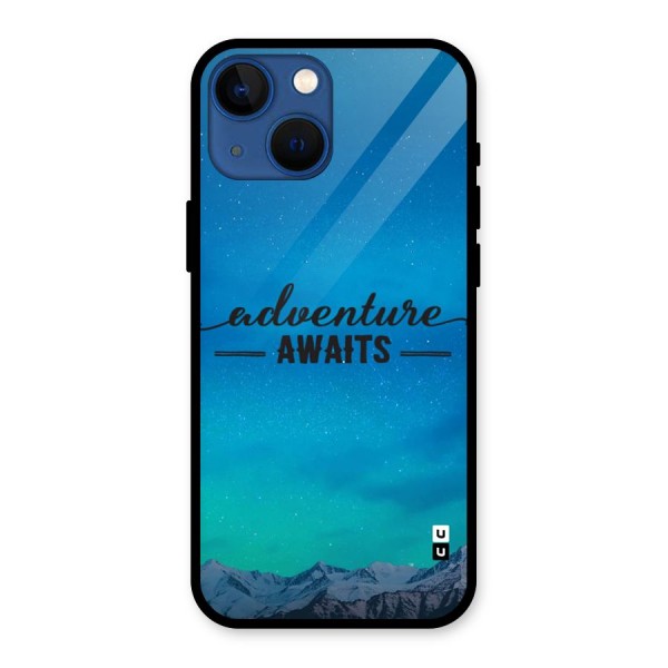 Adventure Awaits Glass Back Case for iPhone 13 Mini