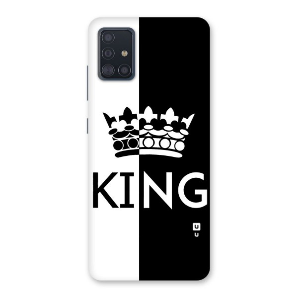 Aesthetic Crown King Back Case for Galaxy A51
