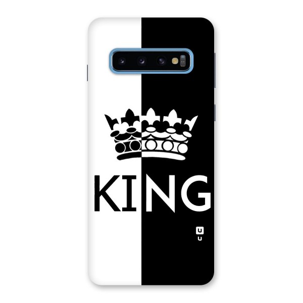 Aesthetic Crown King Back Case for Galaxy S10
