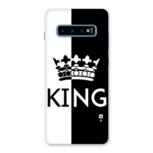Aesthetic Crown King Back Case for Galaxy S10 Plus