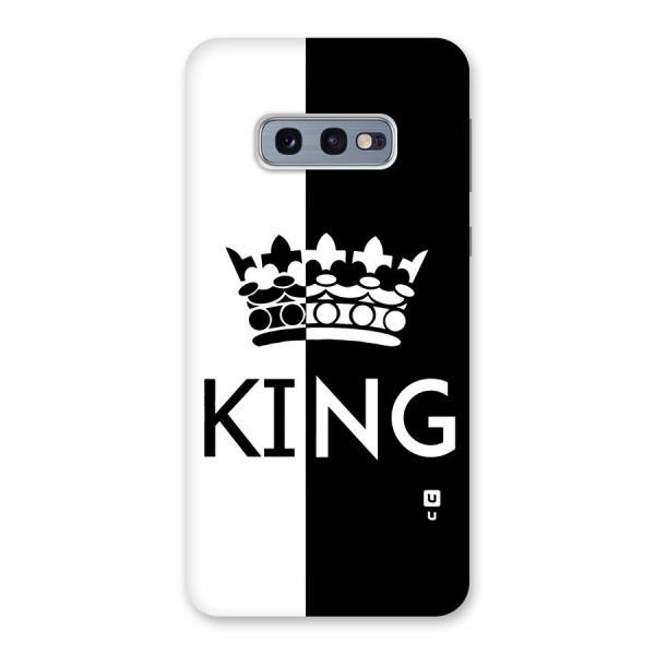 Aesthetic Crown King Back Case for Galaxy S10e