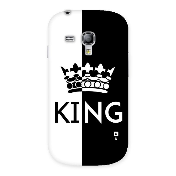 Aesthetic Crown King Back Case for Galaxy S3 Mini