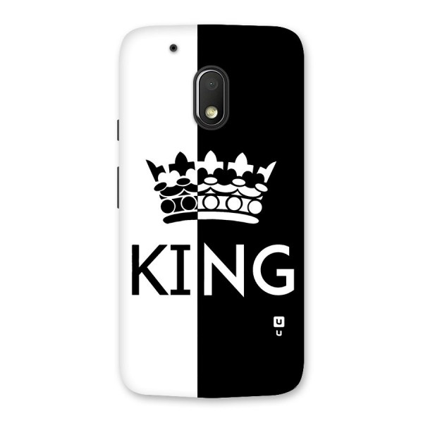 Aesthetic Crown King Back Case for Moto G4 Play