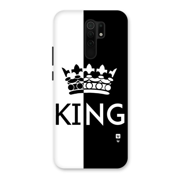 Aesthetic Crown King Back Case for Redmi 9 Prime