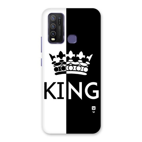 Aesthetic Crown King Back Case for Vivo Y30