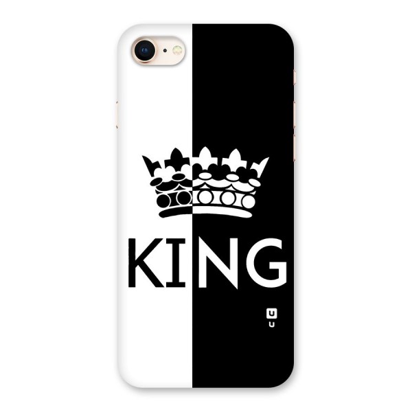 Aesthetic Crown King Back Case for iPhone 8