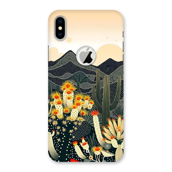 Aesthetic Desert Back Case for iPhone X Logo Cut